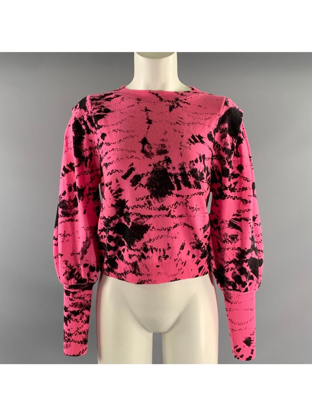 GENERATION LOVE Size XS Pink Black Wool  Cashmere Dyed Sweater Womens
